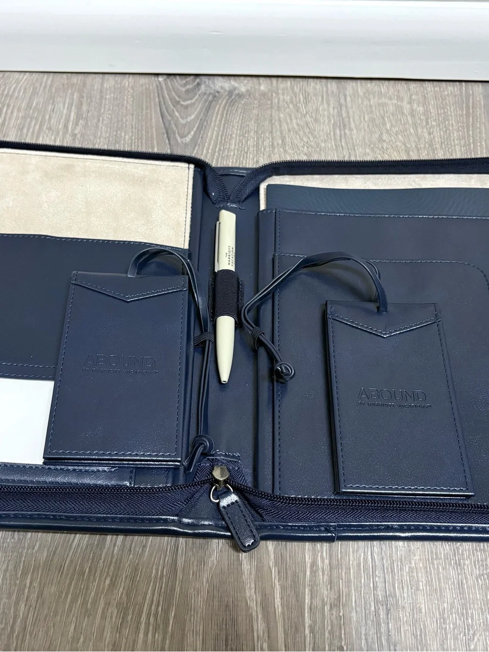 Abound by Marriott International Leather & Canvas Concierge Travel Binder